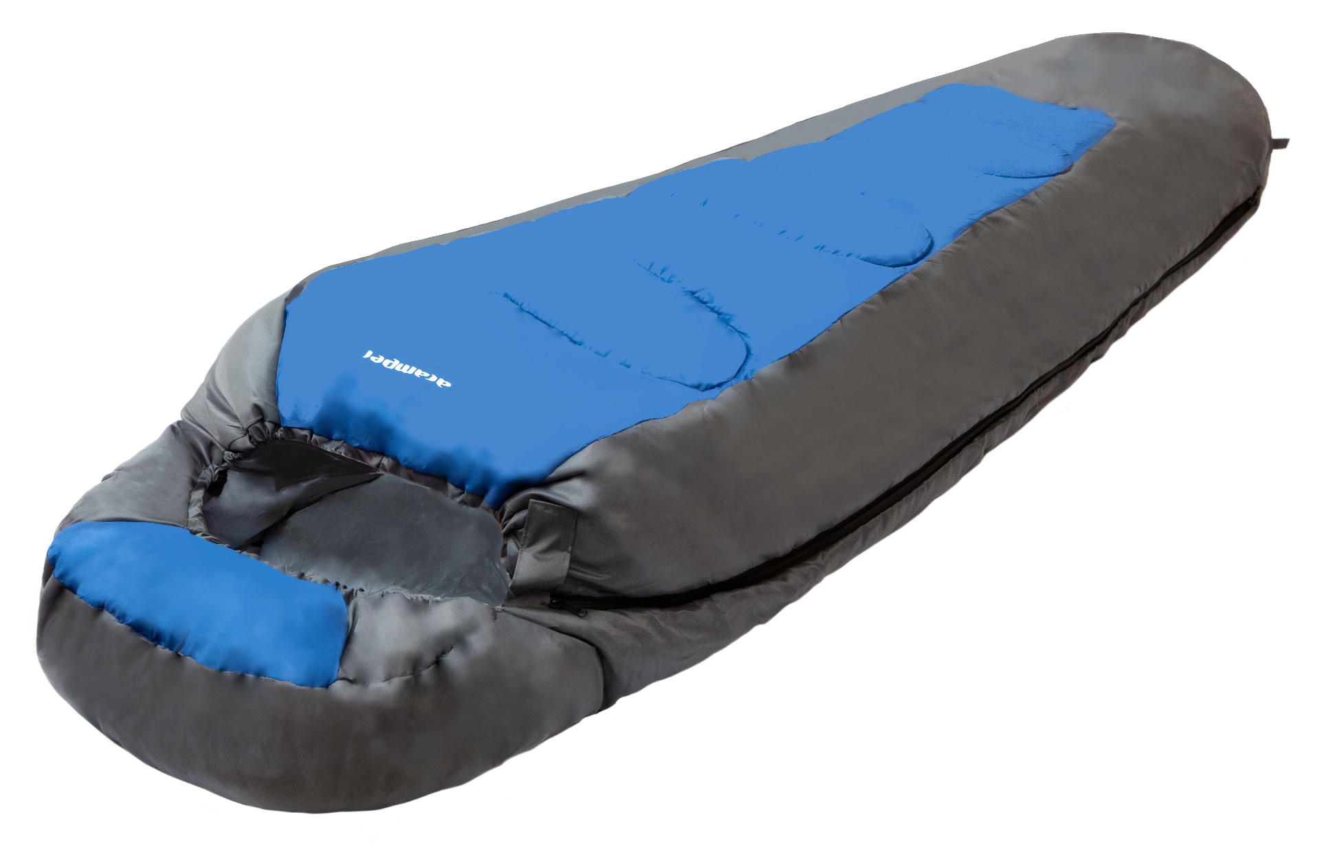Спальный мешок ACAMPER BERGEN 300г/м2 (gray-blue) - фото