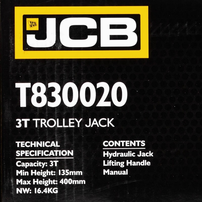 Домкрат подкатной гидравлический 3т JCB JCB-T830020 - фото5