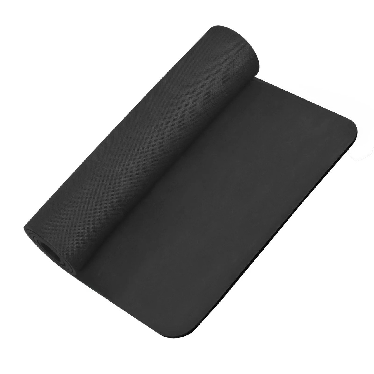 Коврик гимнастический для йоги CLIFF CF-YG-8-BK 173х61х0,8 см, черный - фото