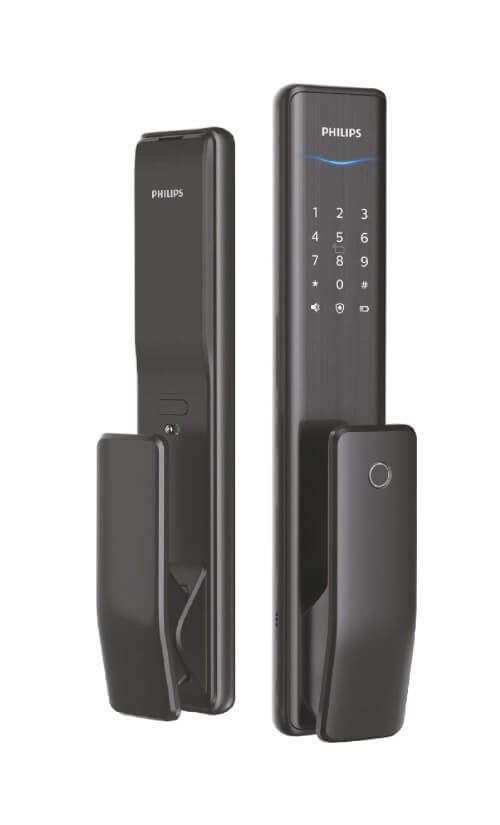 Электронный биометрический дверной замок Philips EasyKey Alpha, чёрный - фото