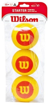WRZ258900 Мячи теннисные Wilson Starter Foam Tball (3 шт. в упак.) - фото