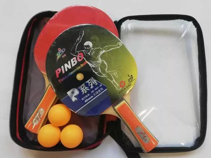Набор настольного тенниса PINBO B953N (2 рак.+3 мяч.) в чехле - фото2