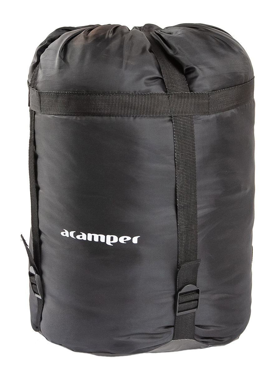 Спальный мешок ACAMPER NORDLYS 2*200г/м2 (black-green) - фото5
