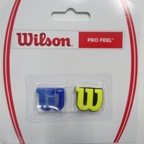 WRZ537700 Виброгаситель для т/ракеток Wilson Pro Feel (2 шт. в уп.), желтый/синий - фото