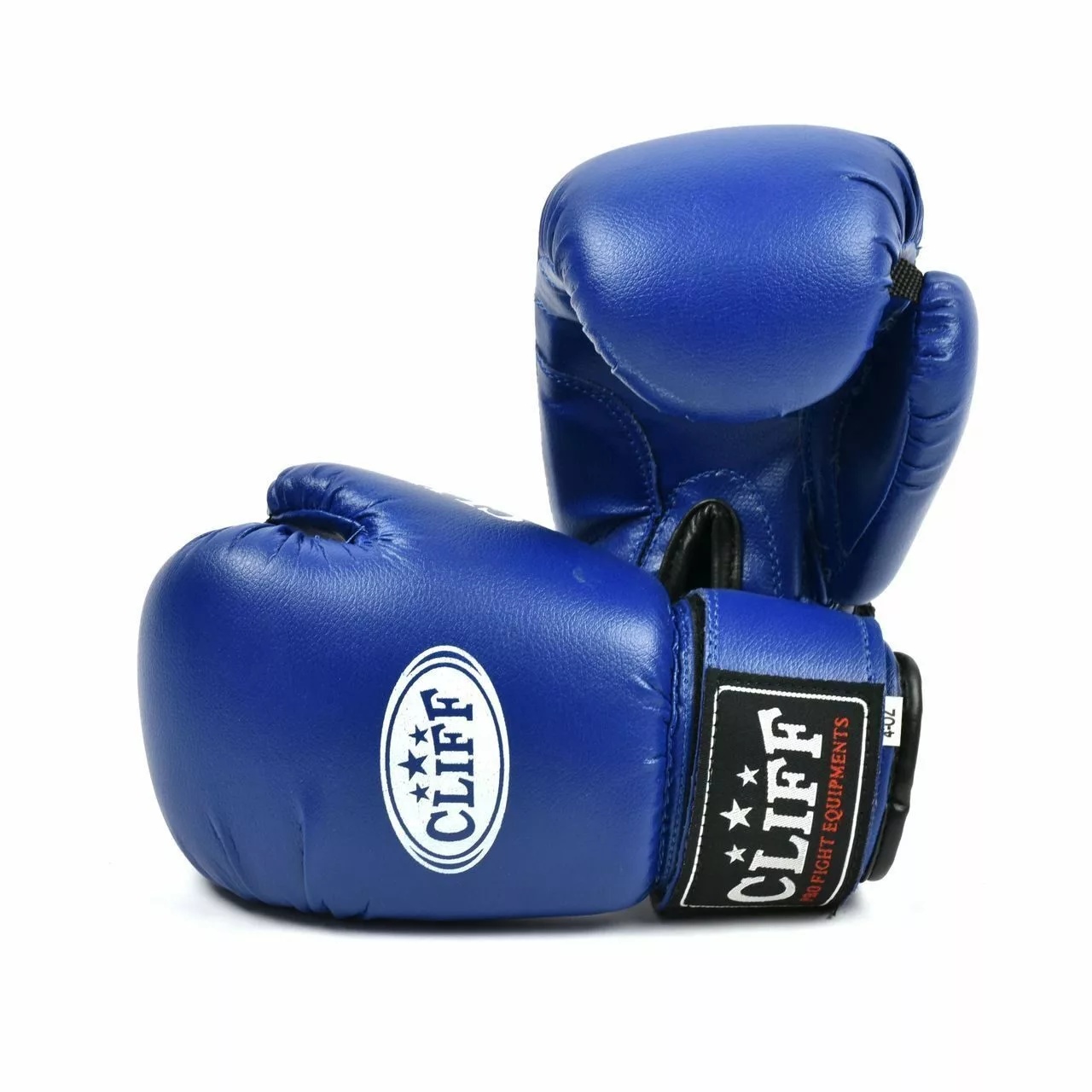 Перчатки боксерские CLIFF CLUB, ПВХ, 8 унц., синий - фото