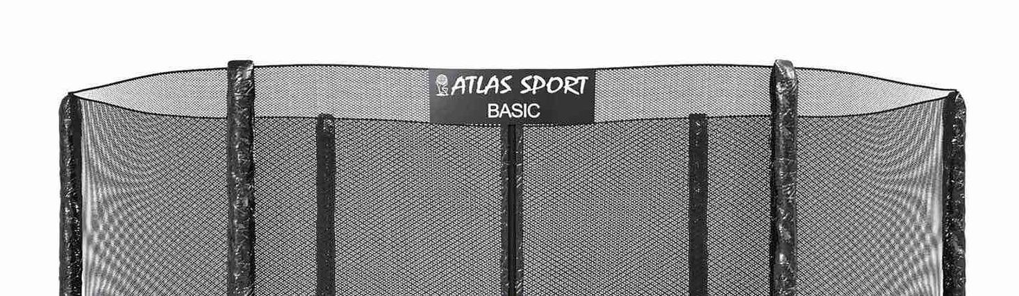 Батут Atlas Sport 312см - 10ft BASIC (3 ноги) с внешней сеткой и лестницей PURPLE (фиолетовый) - фото2
