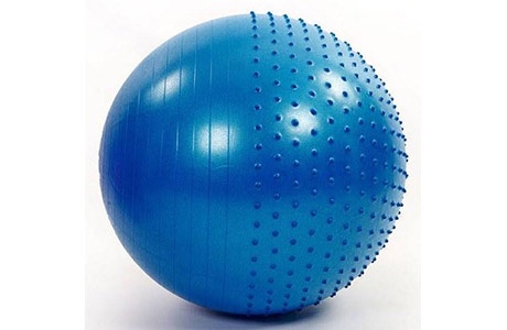 (GB15-75) Мяч гимнастический полумассажный ARTBELL, синий, 75 см - фото