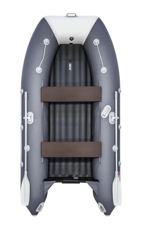 Надувная лодка Таймень LX 3400 НДНД графит/светло-серый - фото