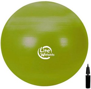 Мяч гимнастический Lite Weights 1866LW с насосом - фото