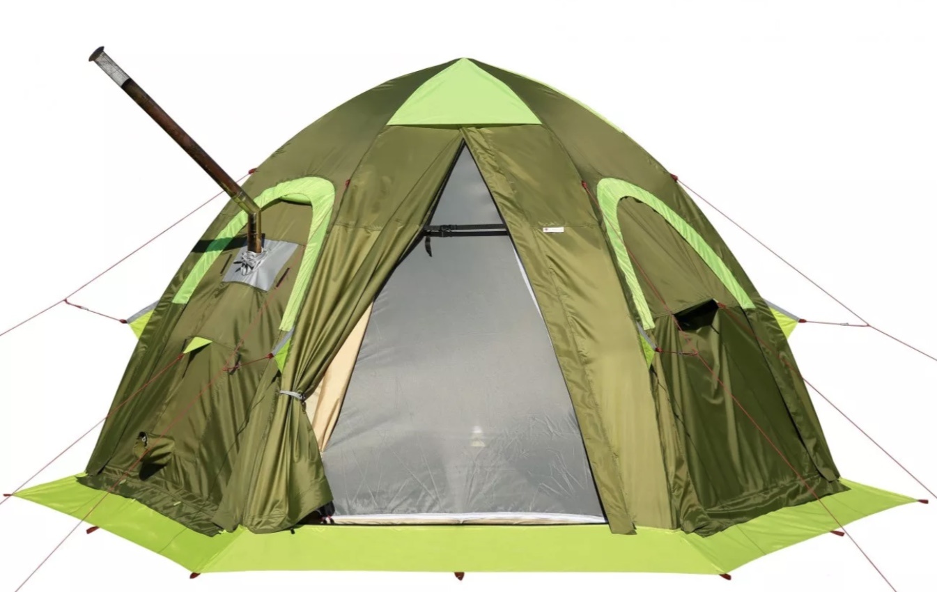 Всесезонная универсальная палатка Лотос 5У Шторм (оливковый) (2022) - фото