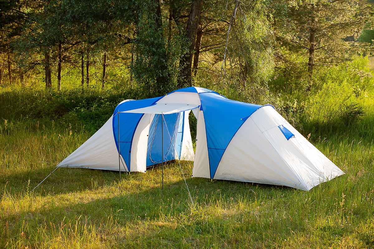 Палатка ACAMPER NADIR 6-местная 3000 мм/ст синяя - фото