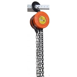 Таль (лебедка) механическая подвесная с фиксацией цепи натяжения, 1т (длина цепи - 3м) Partner PA-9010 - фото