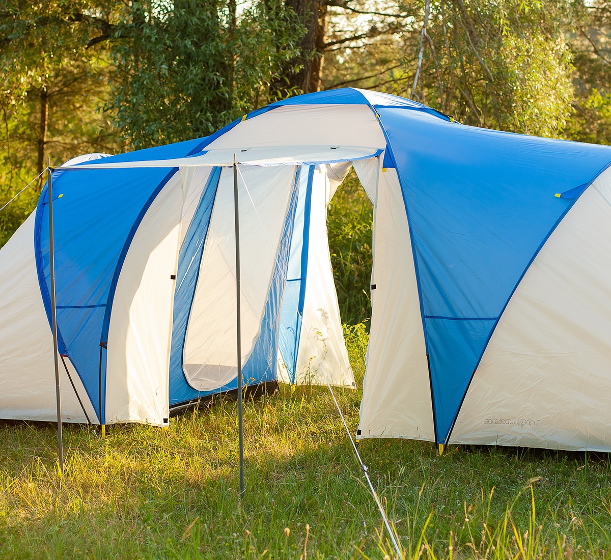 Палатка ACAMPER NADIR 6-местная 3000 мм/ст синяя - фото3