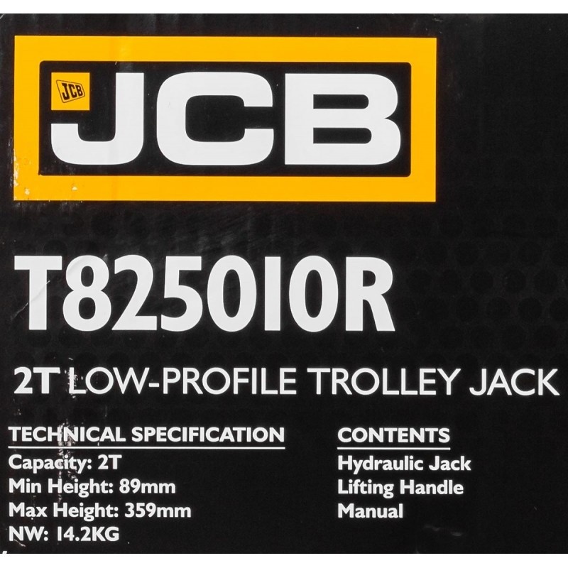 Домкрат подкатной гидравлический 2т JCB JCB-T825010R - фото6