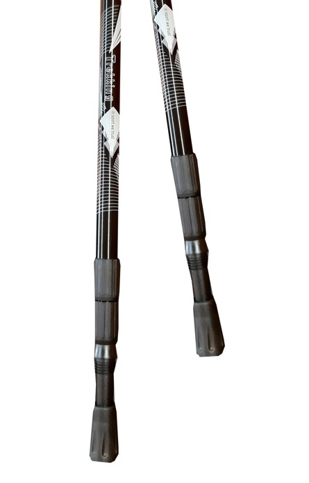Палки для скандинавской ходьбы FORA XG-04, телескоп., пробка, длина 65-135 см (черный) - фото2