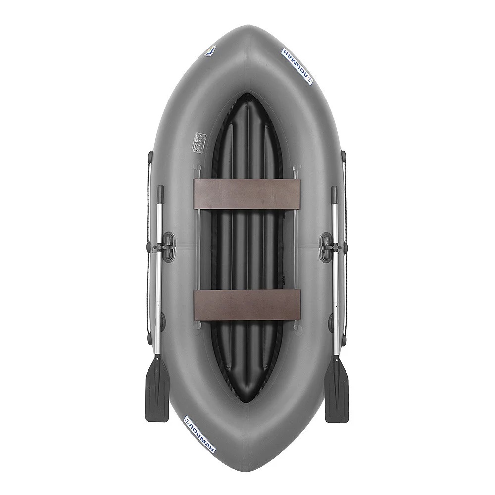 Лодка гребная Лоцман Турист 300 ВНД (серый) - фото2