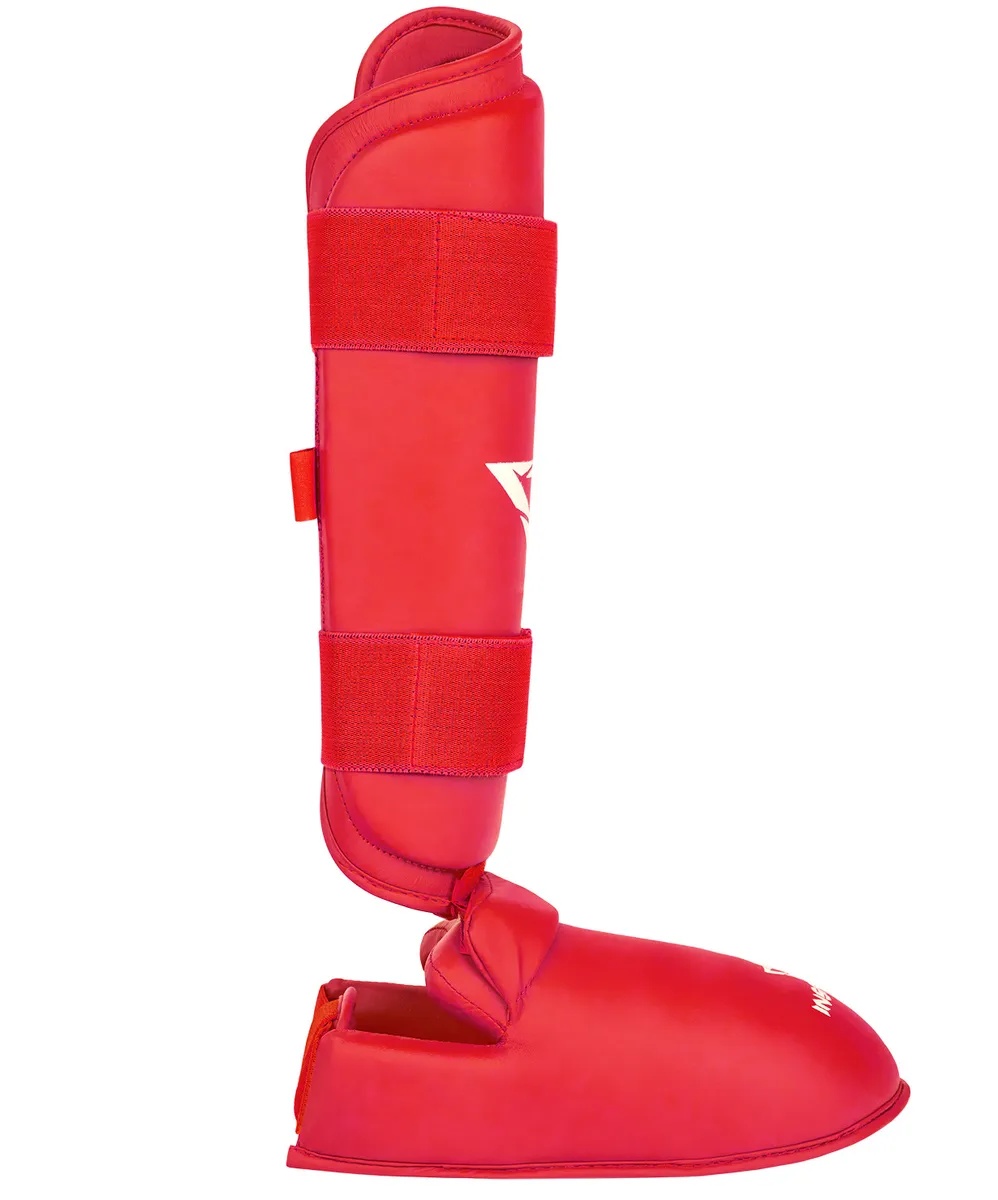 Защита голень-стопа INSANE FERRUM, красный (IN22-SG200-K-R) S, M - фото2