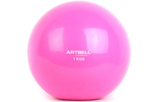 Медицинбол ARTBELL GB13-1 1 кг, розовый - фото