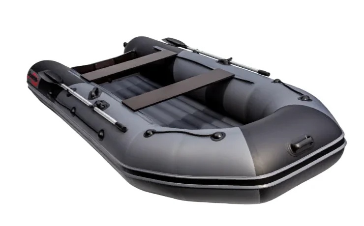 Лодка надувная ПВХ Таймень NX 3800 НДНД PRO Графит/черный - фото3