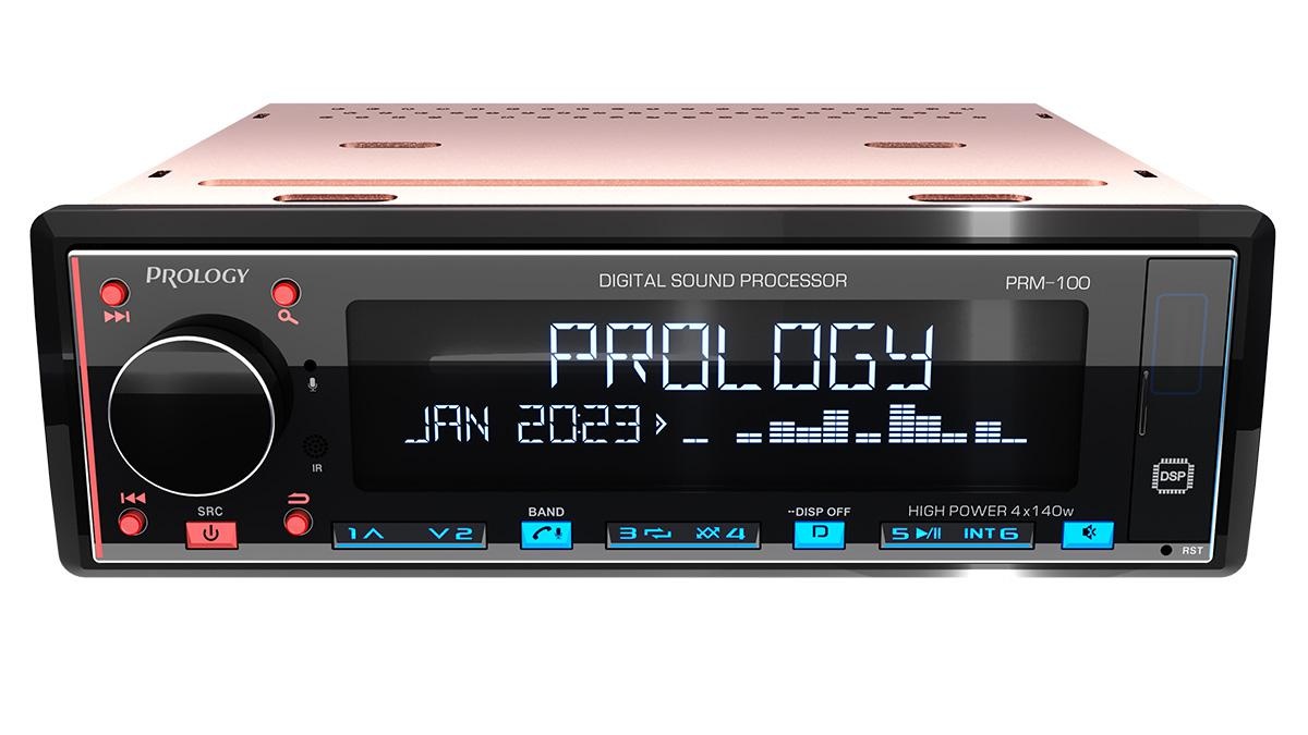 Автомагнитола PROLOGY PRM-100 FM/USB/BT ресивер с DSP процессором / D-class 4х140 Вт - фото3