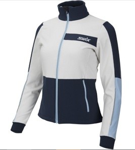 15296-00025 Куртка лыжная женская Swix Strive (белый/синий) - фото