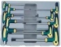 Набор ключей 6-гранных Г-образных с ручкой 10 предметов FORCE № 5106В - фото