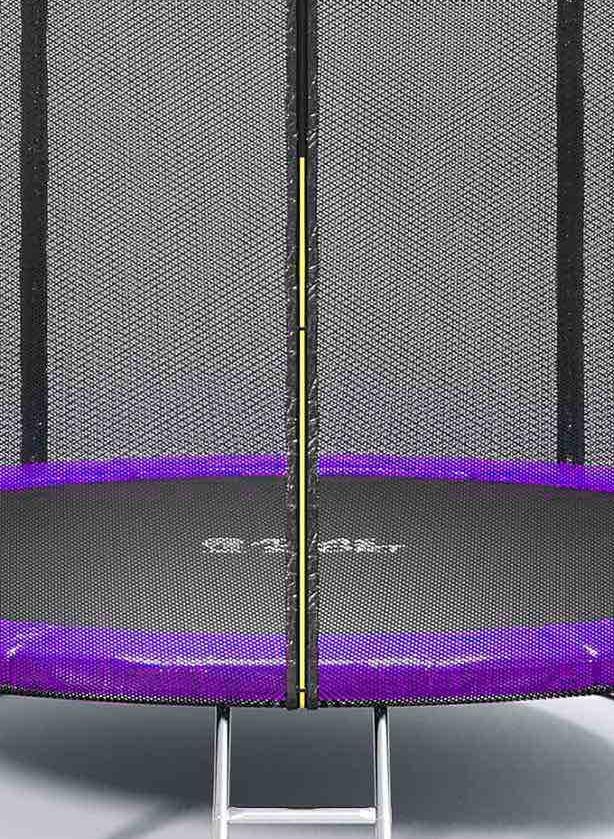 Батут Atlas Sport 312см - 10ft BASIC (3 ноги) с внешней сеткой и лестницей PURPLE (фиолетовый) - фото3