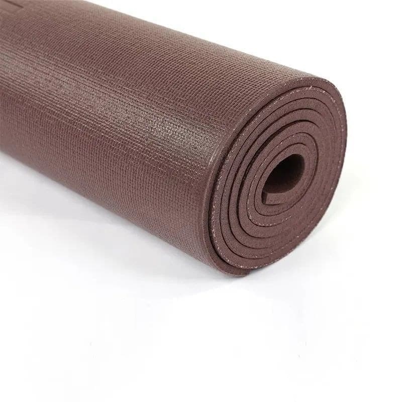 Коврик гимнастический для йоги STARFIT FM-103-06-DCH (183х61х0,6 см), горячий шоколад, PVC HD - фото2