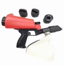Пескоструйный пистолет со встроенной емкостью для песка 1л и резиновыми насадками (4 шт) Forsage HSB-I - фото