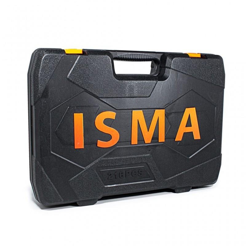 Набор инструментов 216пр.1/4''3/8''1/2''(6гр.)(4-32мм) ISMA ISMA-38841 - фото6