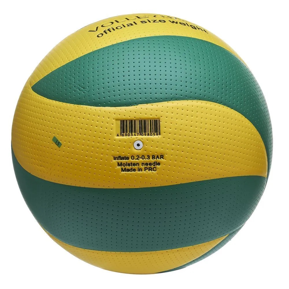 Мяч волейбольный Atemi Tornado, желтый/зеленый, ПВХ - фото2