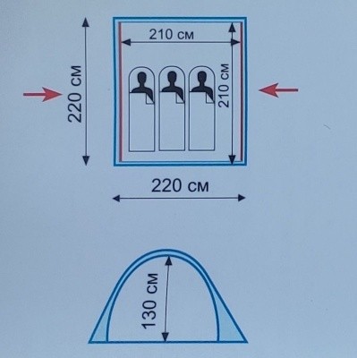 Палатка - автомат Универсальная Tramp Swift 3 (V2) - фото2