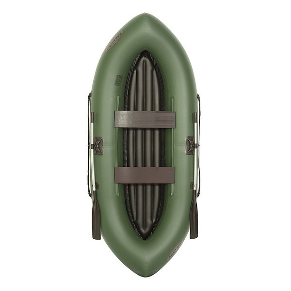 Лодка гребная Лоцман Турист 300 ВНД (зеленый) - фото2