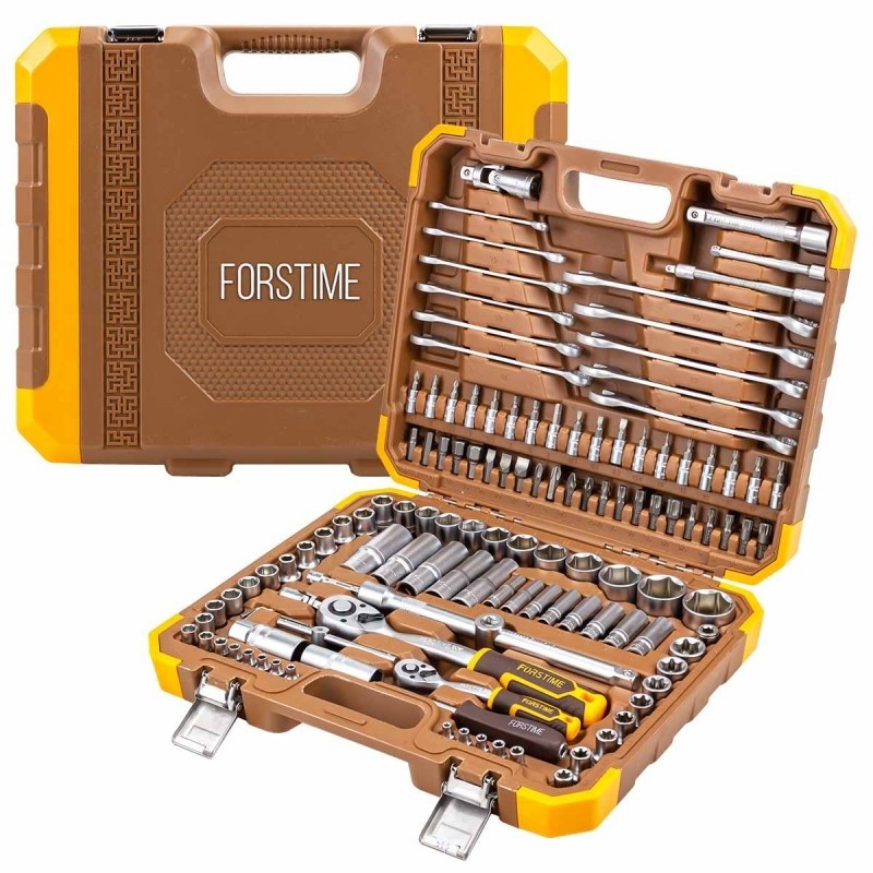 Набор инструментов в пластиковом кейсе (125 предметов) FORSTIME FT-41252-5 - фото2
