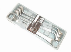 Набор ключей накидных, отогнутых на 75 грд. 4пр. в лотке(23-32мм) Forsage T5044 - фото