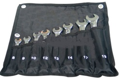 Набор ключей рожковых 10пр. на полотне Forsage 5102P - фото