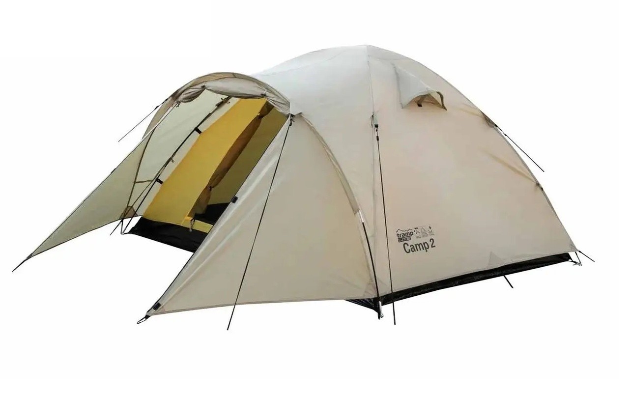 Палатка универсальная Tramp Lite Camp 2 (V2) SAND - фото