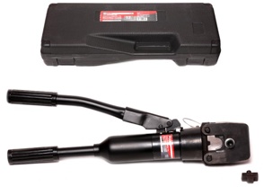 Инструмент гидравлический обжимной для кабелей 12т(ход штока-18мм, сечение 14-150мм2, адаптеры-14,22,38,60,70,80,100,150мм), в кейсе FORCEKRAFT FK-Y150 - фото