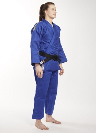 Куртка дзюдо IPPON GEAR Legend IJF Slim Fit, синий, 155-170 - фото