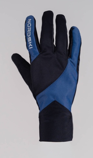 Перчатки лыжные Nordski Pro Black/Indigo Blue (чёрные/тёмно-синий) (NSU327125) (XS, M, L) - фото2