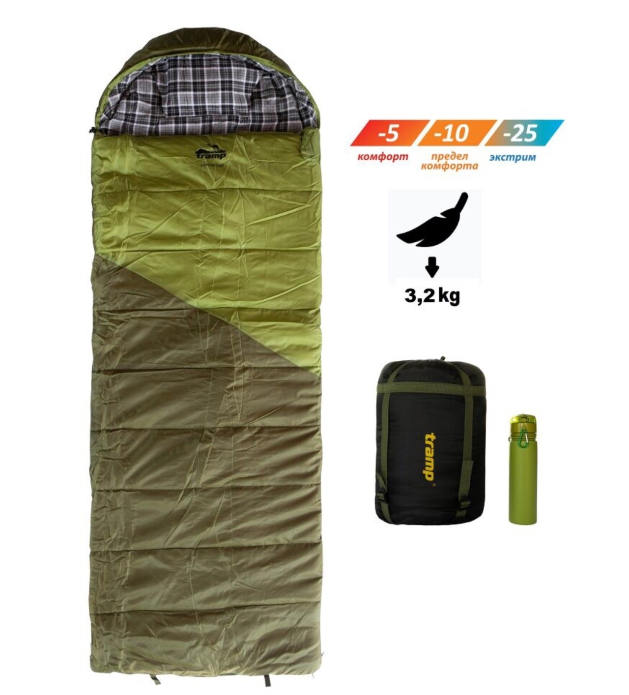 Спальный мешок одеяло Tramp Kingwood WIDE 230*100 см (-25°C) - фото