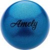 Мяч для художественной гимнастики Amely (15 см, 280 гр), синий, с насыщенными блестками AGB-303-15-BL - фото