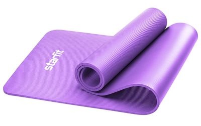 FM-301-1-PU Коврик гимнастический для йоги STARFIT 183х61х1,0 см, фиолетовый - фото