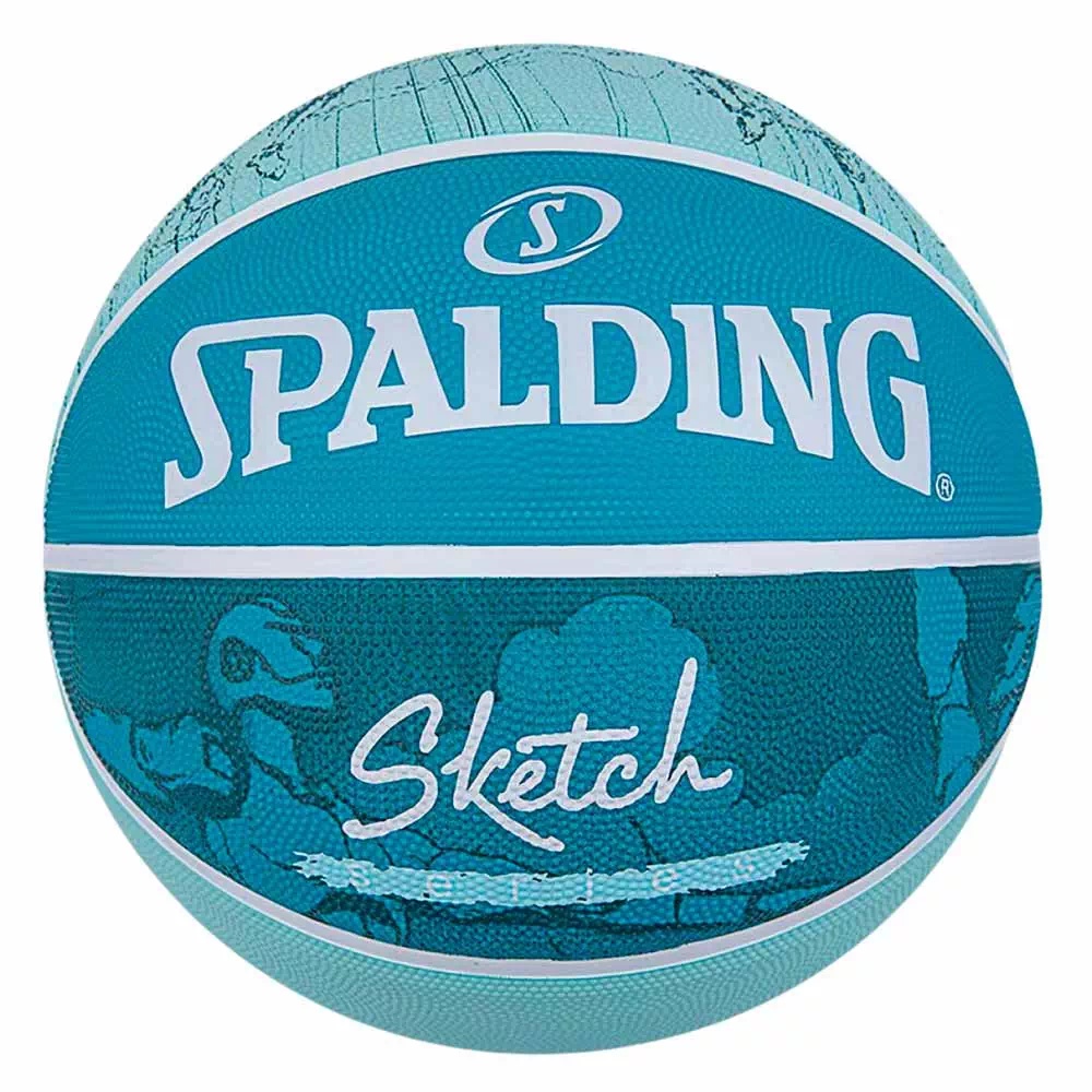 Мяч баскетбольный 7 SPALDING Sketch blue - фото