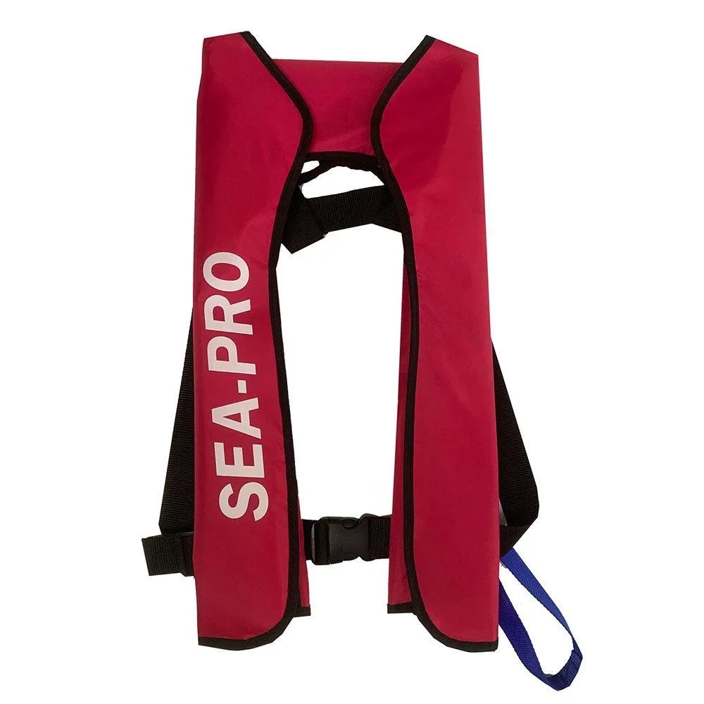 Автоматический надувной спасательный жилет Sea-Pro (красный) - фото