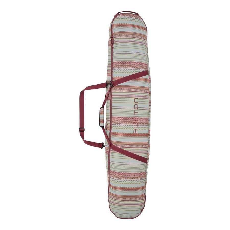 Чехол для сноуборда Burton Space Sack, aqua gray revel stripe print - фото