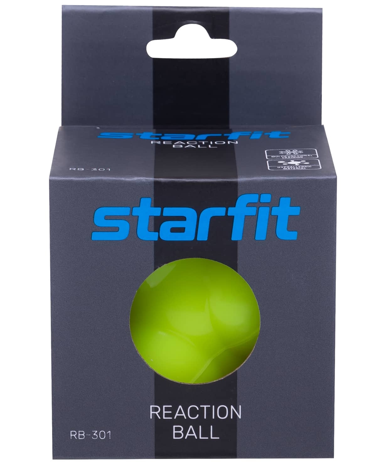 Мяч реакционный Starfit RB-301, ярко-зеленый - фото2