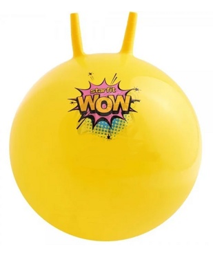 Мяч гимнастический с рожками STARFIT GB-411-Y 55 см, 650 гр, антивзрыв, желтый - фото