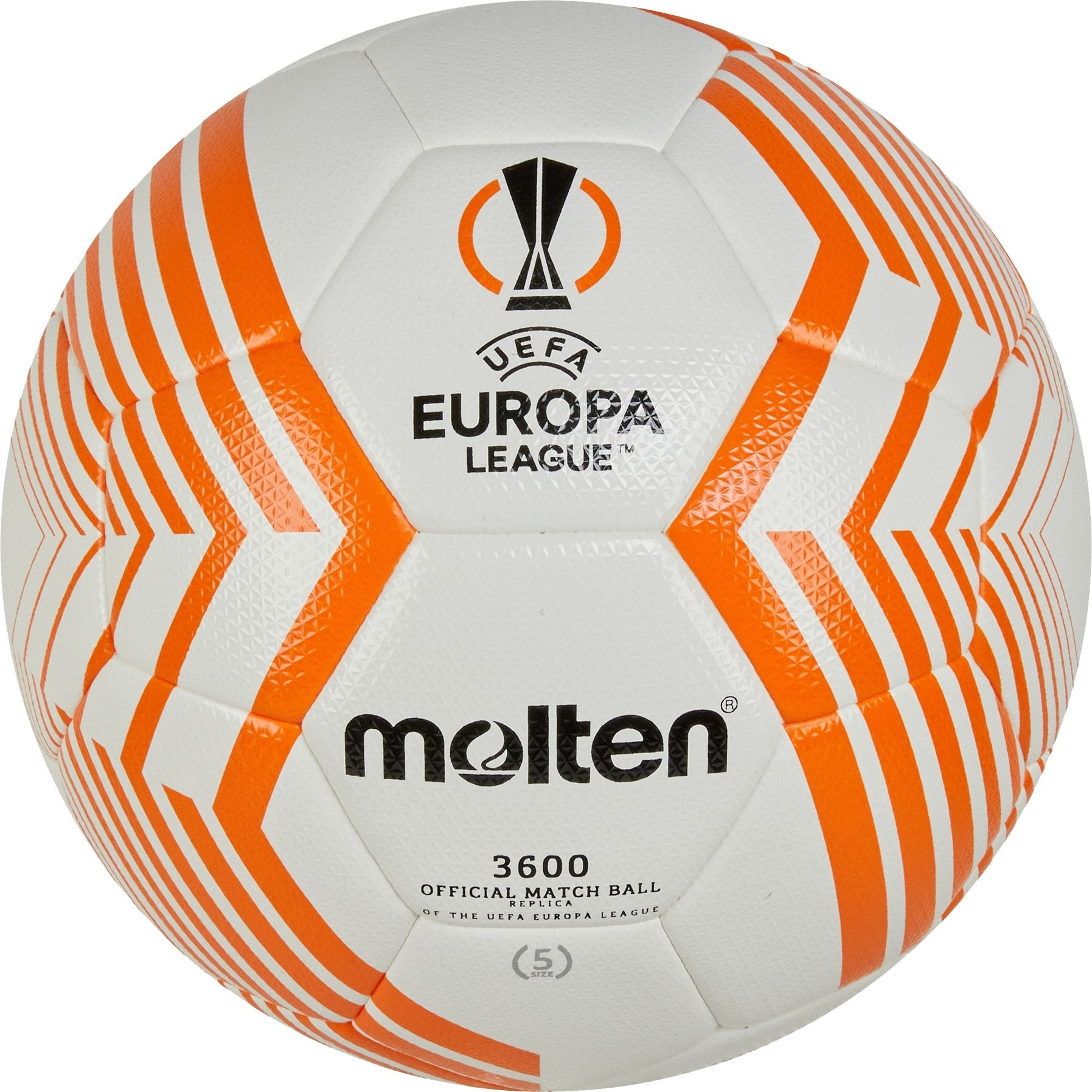 Футбольный мяч MOLTEN F5U3600-23 UEFA Europa League replica PU 5 size - фото