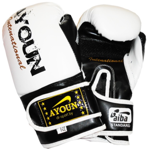 Перчатки боксерские Ayoun DX 850 -  6, 8, 10, 12, 14 унц. белые - фото